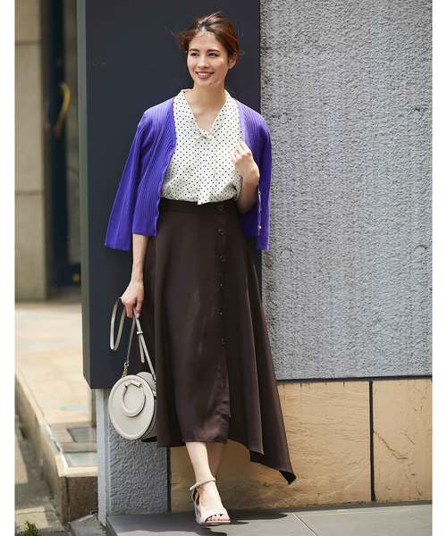 12Twelve Agenda(トゥエルブ アジェンダ)の「ドット柄ショートスリーブブラウス(シャツ/ブラウス・レディース・ネイビー/オフホワイト・M)」の11枚目の写真