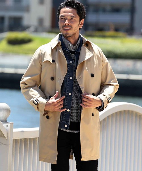 MEN'S BIGI（メンズビギ）の「PERTEX中綿トレンチコート（トレンチコート・メンズ・ブラック/ベージュ・LL/S/M/L）」の21枚目の写真