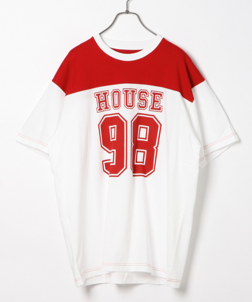 IN THE HOUSE（インザハウス）の「IN THE HOUSEアメフト Men/844879（Tシャツ/カットソー・メンズ・ブルー/レッド・MEDIUM/LARGE/X-LARGE）」の2枚目の写真
