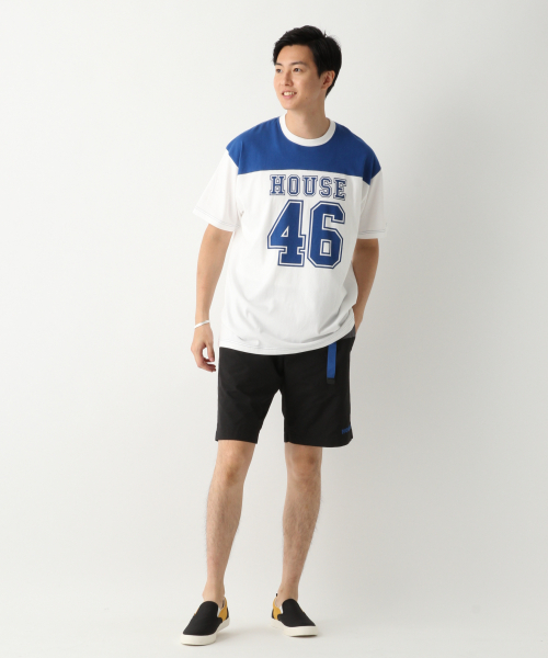 IN THE HOUSE（インザハウス）の「IN THE HOUSEアメフト Men/844879（Tシャツ/カットソー・メンズ・ブルー/レッド・MEDIUM/LARGE/X-LARGE）」の3枚目の写真