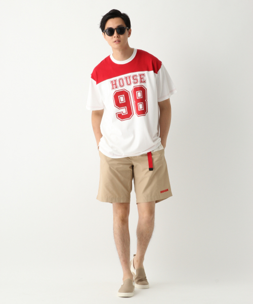 IN THE HOUSE（インザハウス）の「IN THE HOUSEアメフト Men/844879（Tシャツ/カットソー・メンズ・ブルー/レッド・MEDIUM/LARGE/X-LARGE）」の4枚目の写真