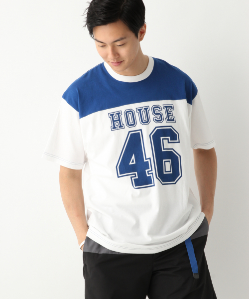 IN THE HOUSE（インザハウス）の「IN THE HOUSEアメフト Men/844879（Tシャツ/カットソー・メンズ・ブルー/レッド・MEDIUM/LARGE/X-LARGE）」の5枚目の写真