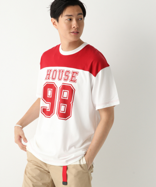 IN THE HOUSE（インザハウス）の「IN THE HOUSEアメフト Men/844879（Tシャツ/カットソー・メンズ・ブルー/レッド・MEDIUM/LARGE/X-LARGE）」の6枚目の写真