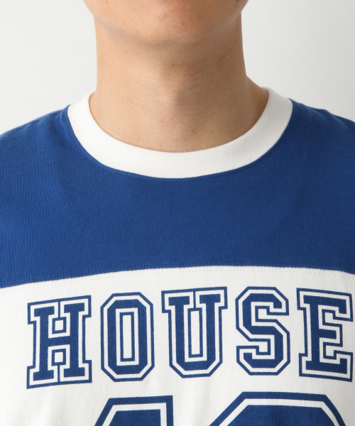 IN THE HOUSE（インザハウス）の「IN THE HOUSEアメフト Men/844879（Tシャツ/カットソー・メンズ・ブルー/レッド・MEDIUM/LARGE/X-LARGE）」の9枚目の写真