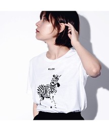 KLON | KLON Tshirts MONOCHROME ANIMALS-ZEBRA-Ver.PIXEL(Tシャツ/カットソー)
