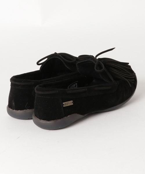 ROXY（ロキシー）の「RING A BELL/ロキシー モカシン モコモコ タッセル（モカシン/デッキシューズ・レディース・ブラック/カモフラージュ・23cm/24cm/25cm）」の3枚目の写真