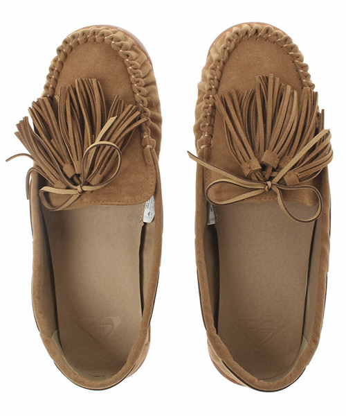 ROXY（ロキシー）の「RING A BELL/ロキシー モカシン モコモコ タッセル（モカシン/デッキシューズ・レディース・ブラック/カモフラージュ・23cm/24cm/25cm）」の6枚目の写真