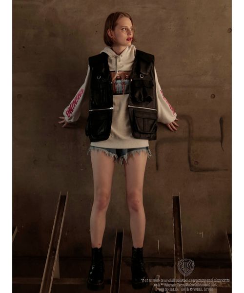 jouetie（ジュエティ）の「THE SHiNiNG コラボフーディ（パーカー・レディース・グレー/ブラック/ライトブルー・MEDIUM）」の7枚目の写真