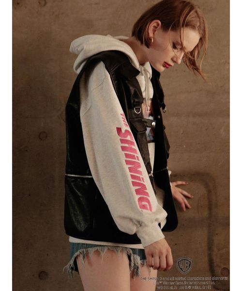 jouetie（ジュエティ）の「THE SHiNiNG コラボフーディ（パーカー・レディース・グレー/ブラック/ライトブルー・MEDIUM）」の13枚目の写真