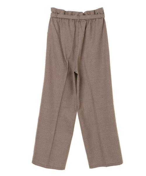 earth music&ecology(アースミュージックアンドエコロジー)の「ミルクティーワイドパンツ*(その他パンツ・レディース・チェック/その他12/アイボリー/キャメル・FREE)」の11枚目の写真