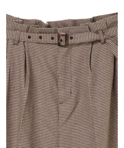 earth music&ecology(アースミュージックアンドエコロジー)の「ミルクティーワイドパンツ*(その他パンツ・レディース・チェック/その他12/アイボリー/キャメル・FREE)」の12枚目の写真