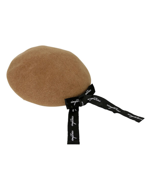 eimy istoire(エイミーイストワール)の「リボン付きベレー(ハンチング/ベレー帽)」|キャメル