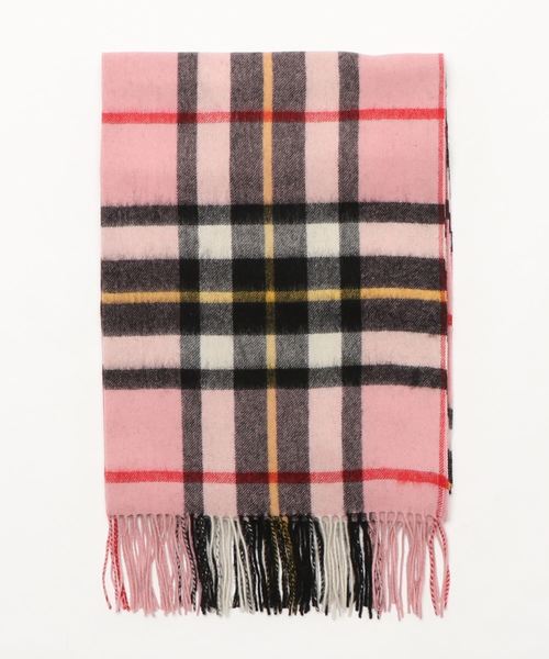 La TOTALITE（ラトータリテ）の「【TWEEDMILL/ツイードミル】 チェックストール70*190（マフラー・レディース・グレー/レッド/アイボリー/ピンク系その他/ブラウン・FREE）」の4枚目の写真