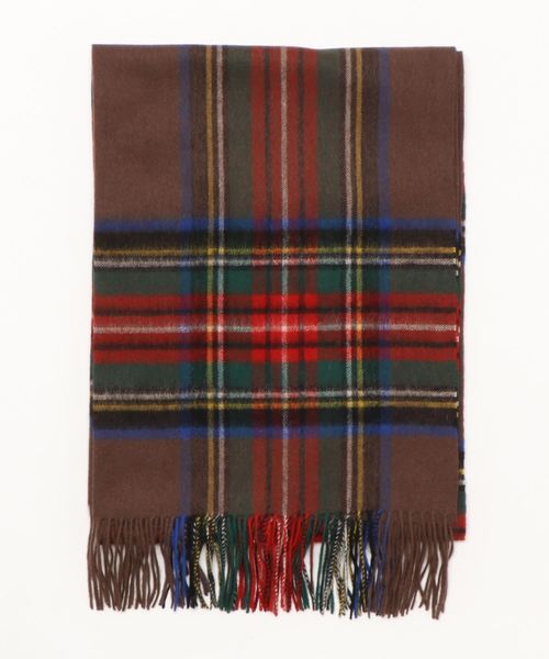 La TOTALITE（ラトータリテ）の「【TWEEDMILL/ツイードミル】 チェックストール70*190（マフラー・レディース・グレー/レッド/アイボリー/ピンク系その他/ブラウン・FREE）」の3枚目の写真