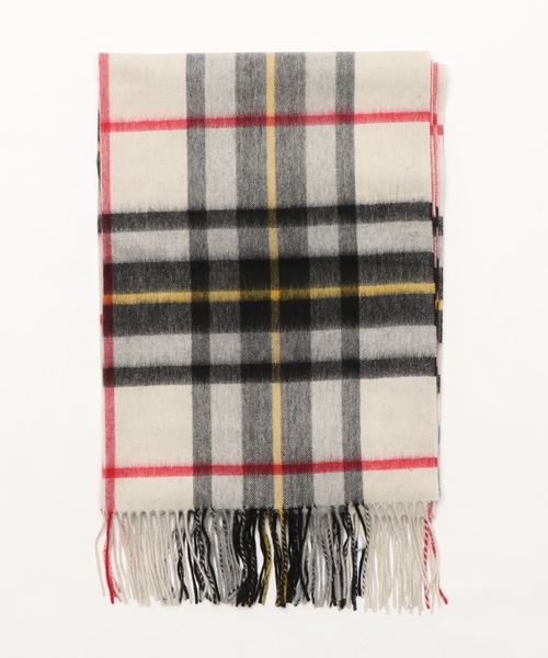 La TOTALITE（ラトータリテ）の「【TWEEDMILL/ツイードミル】 チェックストール70*190（マフラー・レディース・グレー/レッド/アイボリー/ピンク系その他/ブラウン・FREE）」の2枚目の写真