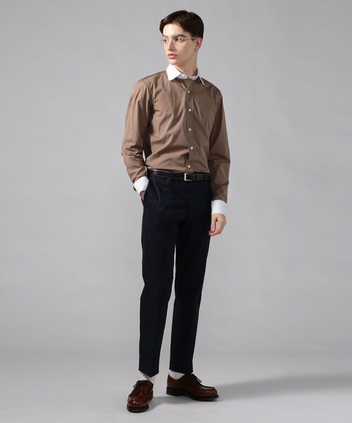 TOMORROWLAND (トゥモローランド)の「【別注】ERRICO FORMICOLA×TOMORROWLAND コットン ラウンドカラーシャツ(シャツ/ブラウス・メンズ・ブラウン系その他/グレー系その他2/パープル系その他3・38/39/40/42/41/37)」の5枚目の写真