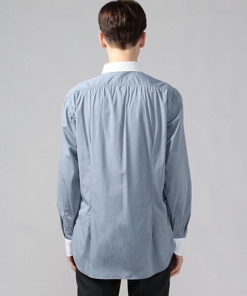 TOMORROWLAND (トゥモローランド)の「【別注】ERRICO FORMICOLA×TOMORROWLAND コットン ラウンドカラーシャツ(シャツ/ブラウス・メンズ・ブラウン系その他/グレー系その他2/パープル系その他3・38/39/40/42/41/37)」の9枚目の写真