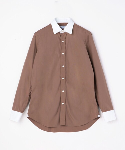 TOMORROWLAND (トゥモローランド)の「【別注】ERRICO FORMICOLA×TOMORROWLAND コットン ラウンドカラーシャツ(シャツ/ブラウス・メンズ・ブラウン系その他/グレー系その他2/パープル系その他3・38/39/40/42/41/37)」の17枚目の写真