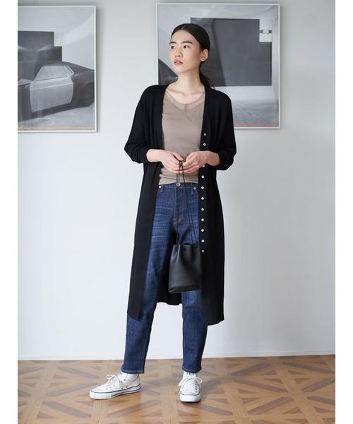 ロングカーディガン AMERICAN HOLIC（アメリカンホリック）の「リブニットロング