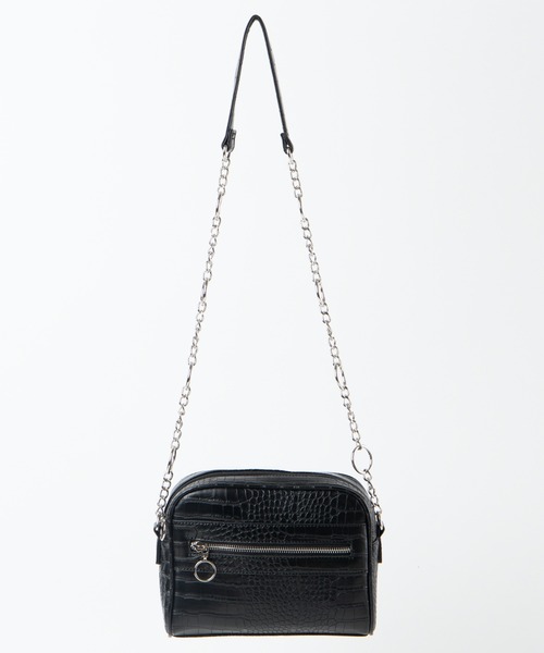 WEGO（ウィゴー）の「WEGO/リングチェーンミニショルダーバッグ（ショルダーバッグ・レディース・その他1/ブラック・FREE）」の8枚目の写真