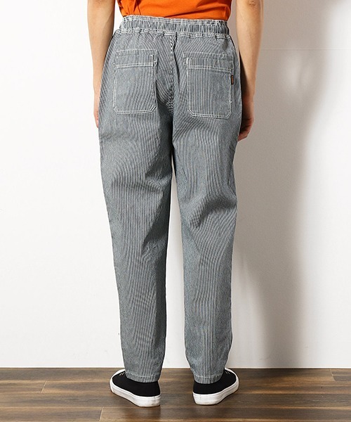 Purple&Yellow（パープルアンドイエロー）の「ヒッコリー　デニム　シェフパンツ（デニムパンツ・メンズ・ストライプ/インディゴブルー・SMALL/MEDIUM/LARGE/X-SMALL）」の10枚目の写真