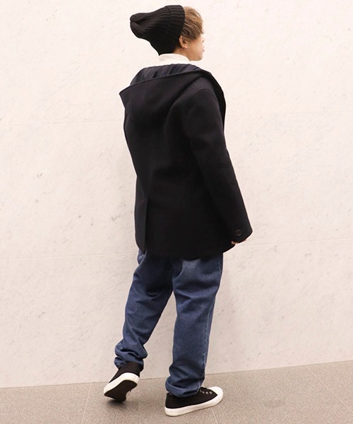 Purple&Yellow（パープルアンドイエロー）の「ヒッコリー　デニム　シェフパンツ（デニムパンツ・メンズ・ストライプ/インディゴブルー・SMALL/MEDIUM/LARGE/X-SMALL）」の4枚目の写真