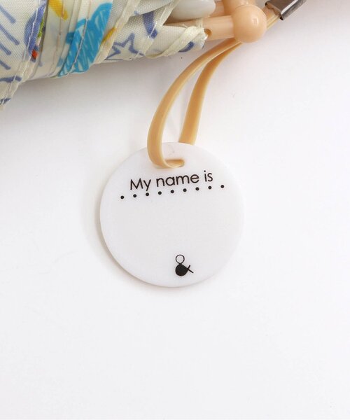 Ampersand（アンパサンド）の「■らくがき柄窓付き傘（長傘・キッズ・ブルー/アイボリー・MEDIUM）」の6枚目の写真