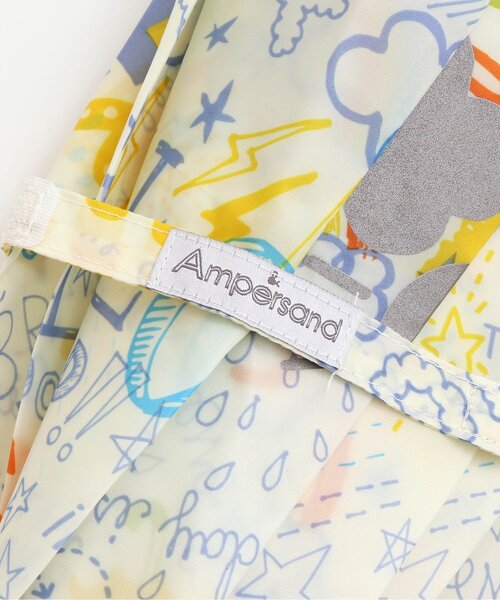 Ampersand（アンパサンド）の「■らくがき柄窓付き傘（長傘・キッズ・ブルー/アイボリー・MEDIUM）」の7枚目の写真