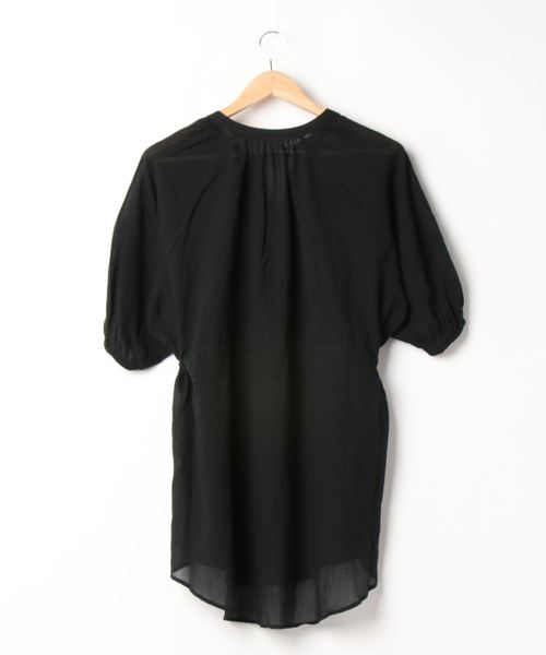 LOWRYS FARM（ローリーズファーム）の「ヨウリュウチュニックBL6S　887400（シャツ/ブラウス・レディース・ブラック/パープル/オフホワイト/カーキ・FREE）」の5枚目の写真