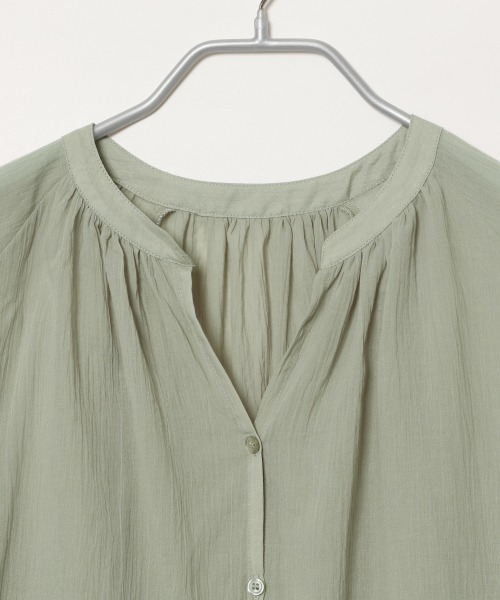 LOWRYS FARM（ローリーズファーム）の「ヨウリュウチュニックBL6S　887400（シャツ/ブラウス・レディース・ブラック/パープル/オフホワイト/カーキ・FREE）」の19枚目の写真