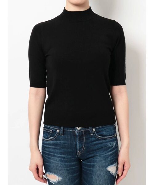 GYDA（ジェイダ）の「ハーフスリーブニットTOPS（ニット/セーター・レディース・ブラック/オレンジ/マスタード/ベージュ・FREE）」の22枚目の写真