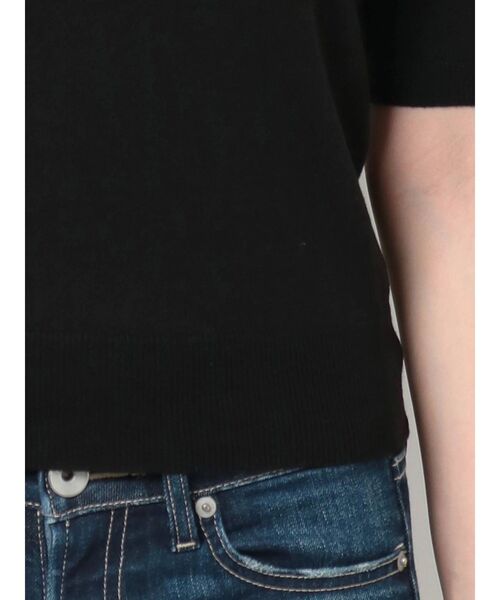 GYDA（ジェイダ）の「ハーフスリーブニットTOPS（ニット/セーター・レディース・ブラック/オレンジ/マスタード/ベージュ・FREE）」の17枚目の写真