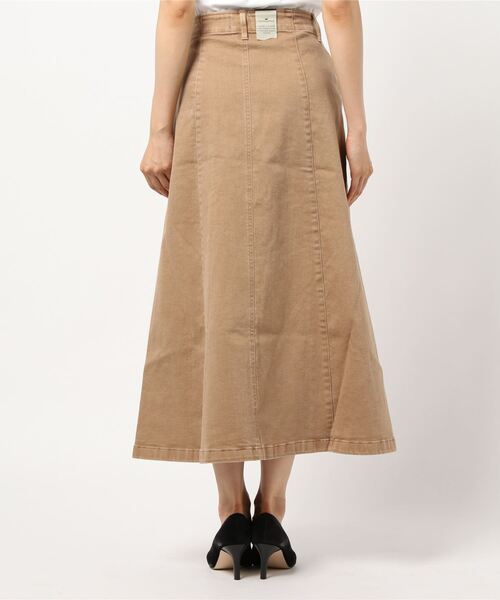 YANUK(ヤヌーク)の「センターシーム スカート - Center Seam Skirt(デニムスカート・レディース・ベージュ/グレイッシュベージュ/ブラウン・S/XS/M)」の16枚目の写真