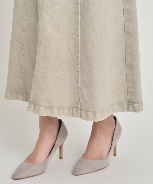 YANUK(ヤヌーク)の「センターシーム スカート - Center Seam Skirt(デニムスカート・レディース・ベージュ/グレイッシュベージュ/ブラウン・S/XS/M)」の14枚目の写真