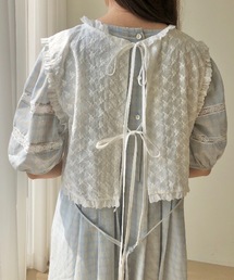 sakishimatokyo | 【ZOZO限定】サキシマamp「オハナリボンノブラウスベスト」(ベスト)