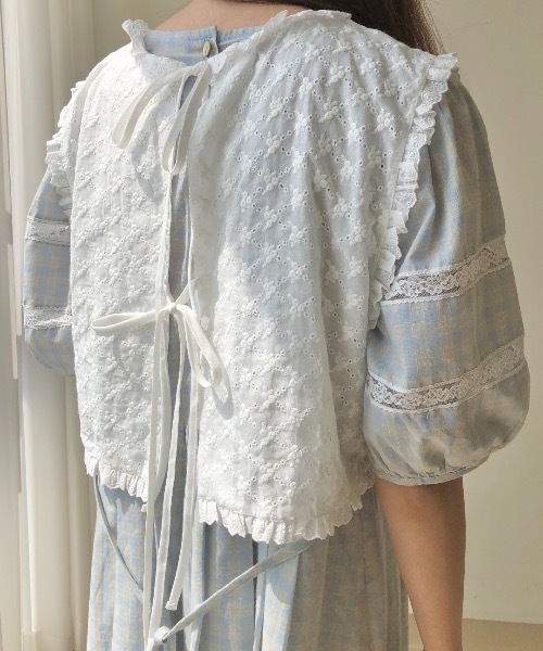 sakishimatokyo（サキシマトーキョー）の「【ZOZO限定】サキシマamp「オハナリボンノブラウスベスト」（ベスト・レディース・ホワイト・FREE）」の5枚目の写真