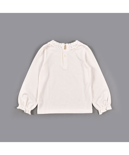 Tartine Et Chocolat 襟レース 長袖 袖フリル 長袖 Tシャツ ブラウス 女の子 シャツ Tシャツ Tartine ブラウス Tartine Et Chocolat タルティーヌエショコラ のファッション Tartine Et Chocolat 襟レース 長袖 袖フリル 長袖 Tシャツ ブラウス 女の子 シャツ Tシャツ Tartine ブラウス Tartine Et Chocolat タルティーヌエショコラ のファッション