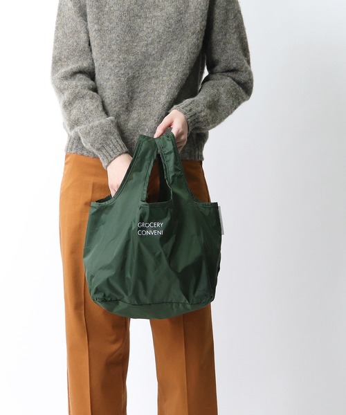 FREDRIK PACKERS（フレドリックパッカーズ）の「FREDRIK PACKERS / フレドリックパッカーズ  コンビニバッグ エコバッグ CONVENI BAG･･（エコバッグ/サブバッグ・レディース・グリーン/ライトブルー/パープル/ブラック/ピンク/グレー・FREE）」の10枚目の写真