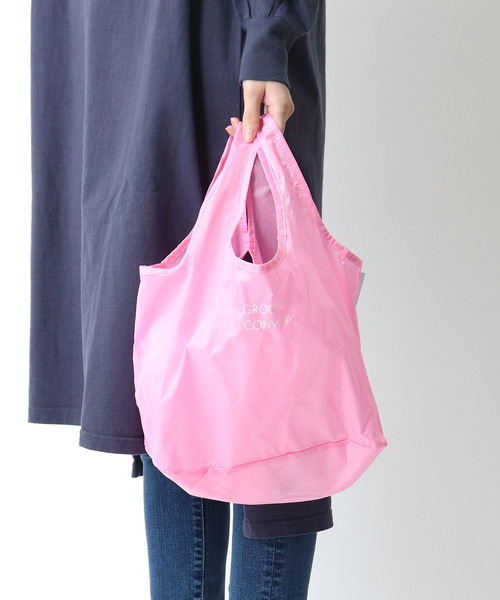 FREDRIK PACKERS（フレドリックパッカーズ）の「FREDRIK PACKERS / フレドリックパッカーズ  コンビニバッグ エコバッグ CONVENI BAG･･（エコバッグ/サブバッグ・レディース・グリーン/ライトブルー/パープル/ブラック/ピンク/グレー・FREE）」の13枚目の写真