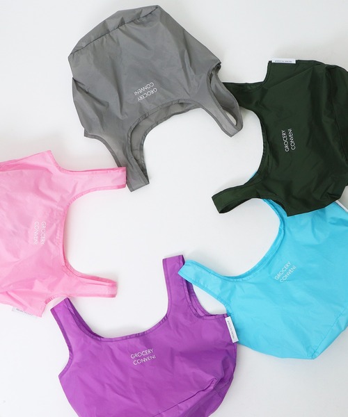 FREDRIK PACKERS（フレドリックパッカーズ）の「FREDRIK PACKERS / フレドリックパッカーズ  コンビニバッグ エコバッグ CONVENI BAG･･（エコバッグ/サブバッグ・レディース・グリーン/ライトブルー/パープル/ブラック/ピンク/グレー・FREE）」の16枚目の写真