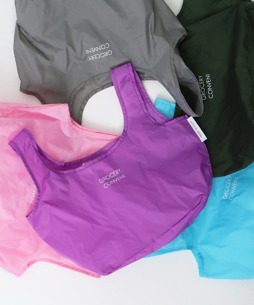 FREDRIK PACKERS（フレドリックパッカーズ）の「FREDRIK PACKERS / フレドリックパッカーズ  コンビニバッグ エコバッグ CONVENI BAG･･（エコバッグ/サブバッグ・レディース・グリーン/ライトブルー/パープル/ブラック/ピンク/グレー・FREE）」の18枚目の写真