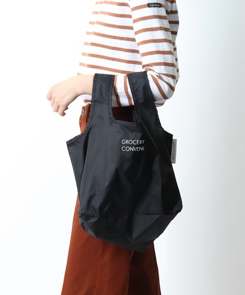 FREDRIK PACKERS（フレドリックパッカーズ）の「FREDRIK PACKERS / フレドリックパッカーズ  コンビニバッグ エコバッグ CONVENI BAG･･（エコバッグ/サブバッグ・レディース・グリーン/ライトブルー/パープル/ブラック/ピンク/グレー・FREE）」の7枚目の写真