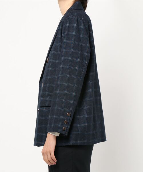 archives（アルシーヴ）の「チェックダブルジャケット（テーラード