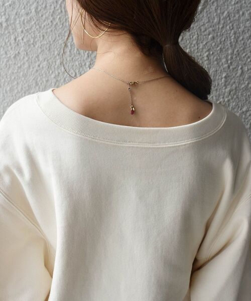 ＋81BRANCA（ハチイチブランカ）の「【WEB限定/SHIPS別注】81BRANCA:カレッジスウェット◇（スウェット・レディース・チャコールグレー/オフホワイト/イエロー・SMALL/MEDIUM）」の10枚目の写真