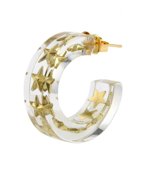 Another Edition（アナザーエディション）の「アクリルモチーフフープピアス/AE A MTF フープP（ピアス（両耳用）・レディース・その他1/その他2・フリー）」の3枚目の写真