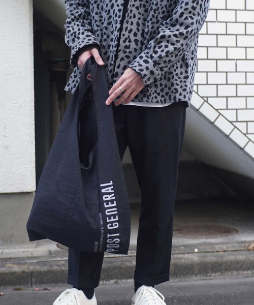 POST GENERAL（ポストジェネラル）の「【 POST GENERAL / ポストジェネラル 】 SHOPPER BAG / ショッパーバッグ（エコバッグ/サブバッグ・メンズ・ブラック/ベージュ/オリーブ/ホワイト・FREE）」の11枚目の写真