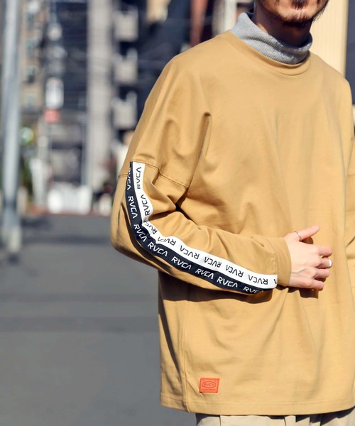 RVCA（ルーカ）の「RVCA メンズ  BIG BACK RVCA LT ロングスリーブＴシャツ【2021年春夏モデル】/ルーカ 長袖 ロンT（Tシャツ/カットソー・メンズ・ホワイト/ブラック/ベージュ・SMALL/MEDIUM/LARGE）」の12枚目の写真