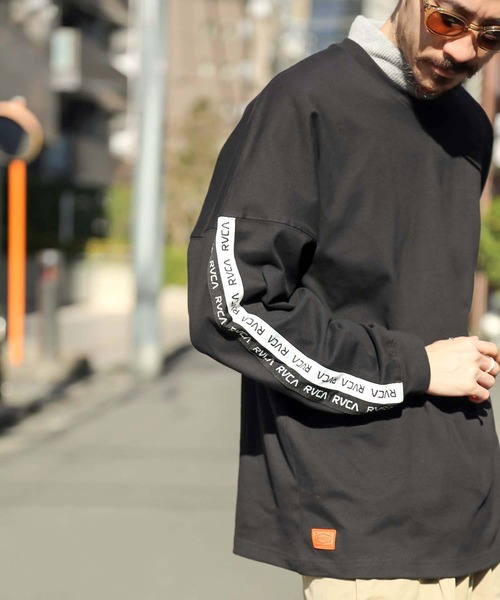 RVCA（ルーカ）の「RVCA メンズ  BIG BACK RVCA LT ロングスリーブＴシャツ【2021年春夏モデル】/ルーカ 長袖 ロンT（Tシャツ/カットソー・メンズ・ホワイト/ブラック/ベージュ・SMALL/MEDIUM/LARGE）」の9枚目の写真