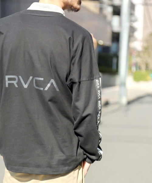 RVCA（ルーカ）の「RVCA メンズ  BIG BACK RVCA LT ロングスリーブＴシャツ【2021年春夏モデル】/ルーカ 長袖 ロンT（Tシャツ/カットソー・メンズ・ホワイト/ブラック/ベージュ・SMALL/MEDIUM/LARGE）」の10枚目の写真
