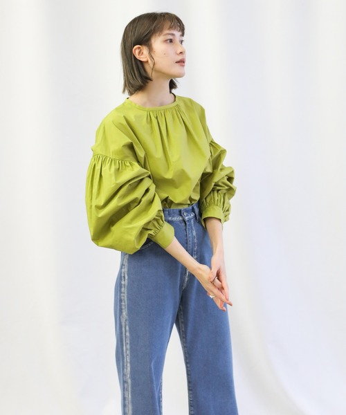 select MOCA(セレクトモカ)の「2021 SS ブリーチデニムパンツ(デニムパンツ・レディース・インディゴブルー・SMALL/MEDIUM)」の9枚目の写真
